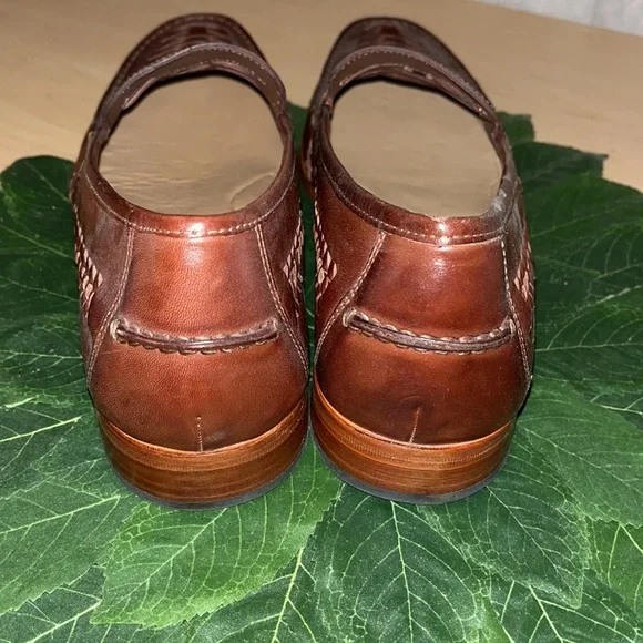 NWOT Johnston & Murphy woven leather shoes - Picture 5 of 6